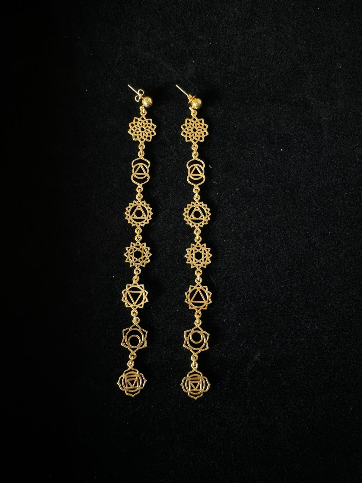 7 Chakra Long Earrings