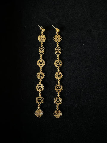 7 Chakra Long Earrings