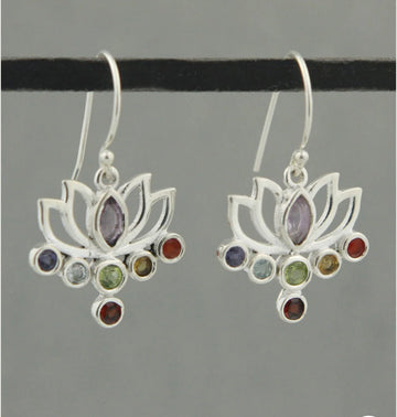 Lotus with Gem Stones